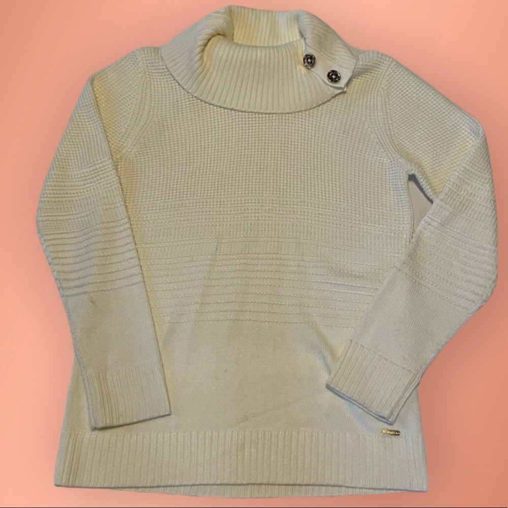 Calvin Klein Button turtleneck knit Sweater